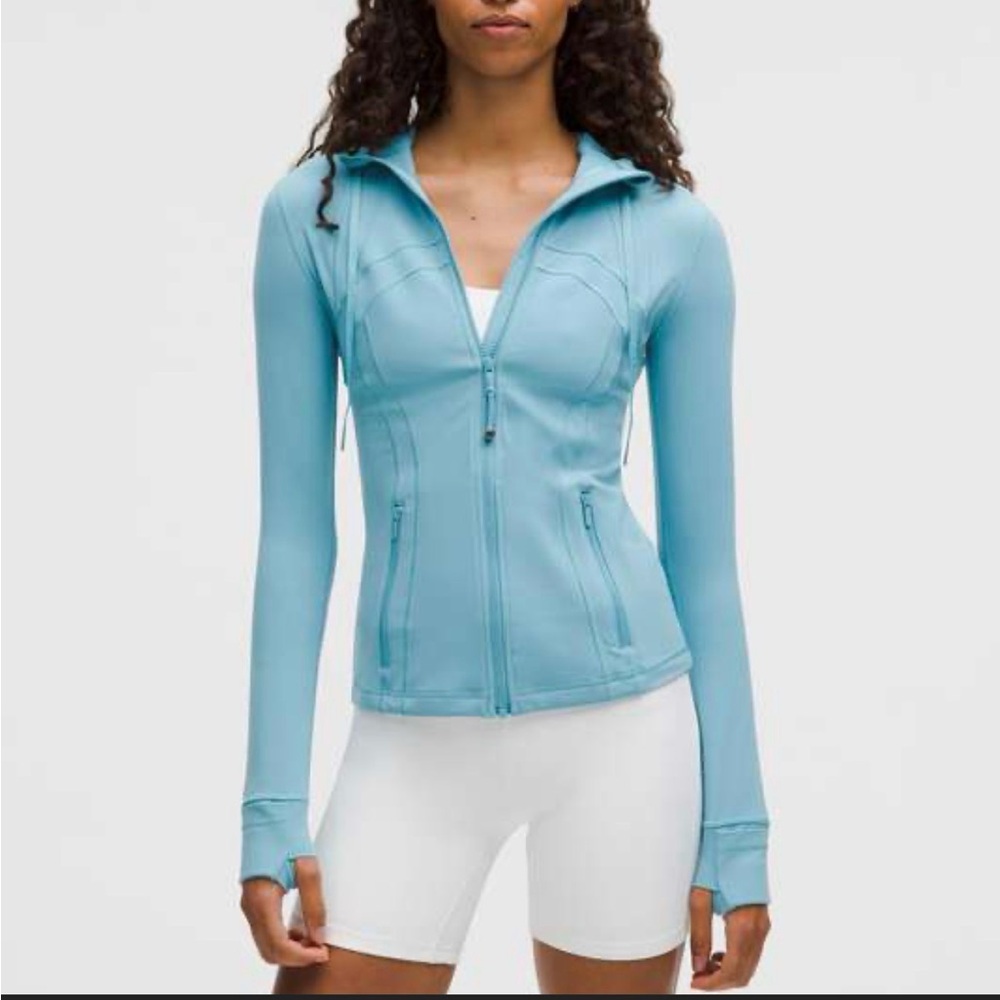lululemon athletica Women's Light Blue Zip Hoodie Jacket